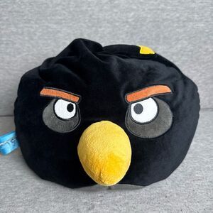 Angry Birds Character Black Bomb Plush Large 12" Stuffed Bean Bag Toy Kids Decor